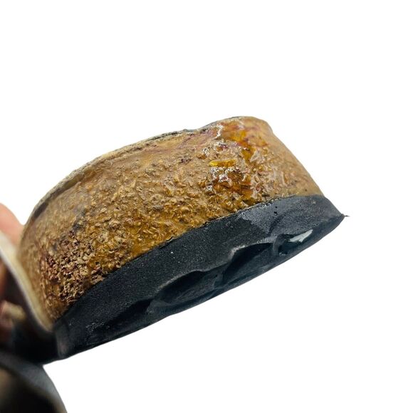 Birkenstock Birkis Size 40 US 9 Silver Moorea Granada Rhinestones Vegan 2 Strap - Picture 7 of 9